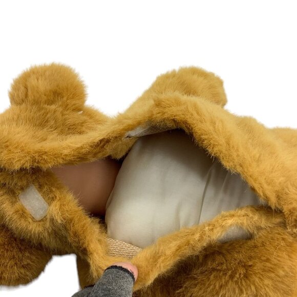 Simba Toys Baby Doll In Brown Teddy Bear Outfit Removable 15" Closes Eyes - Picture 5 of 7